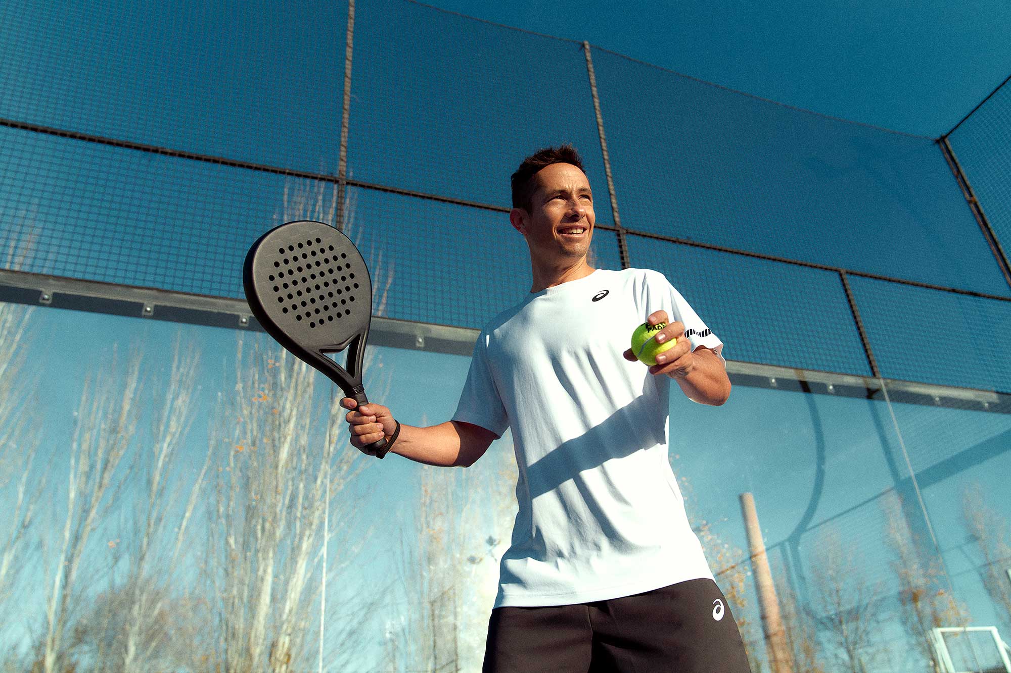 Padel Product Photoshoot took place in Madrid Spain for Asics Global