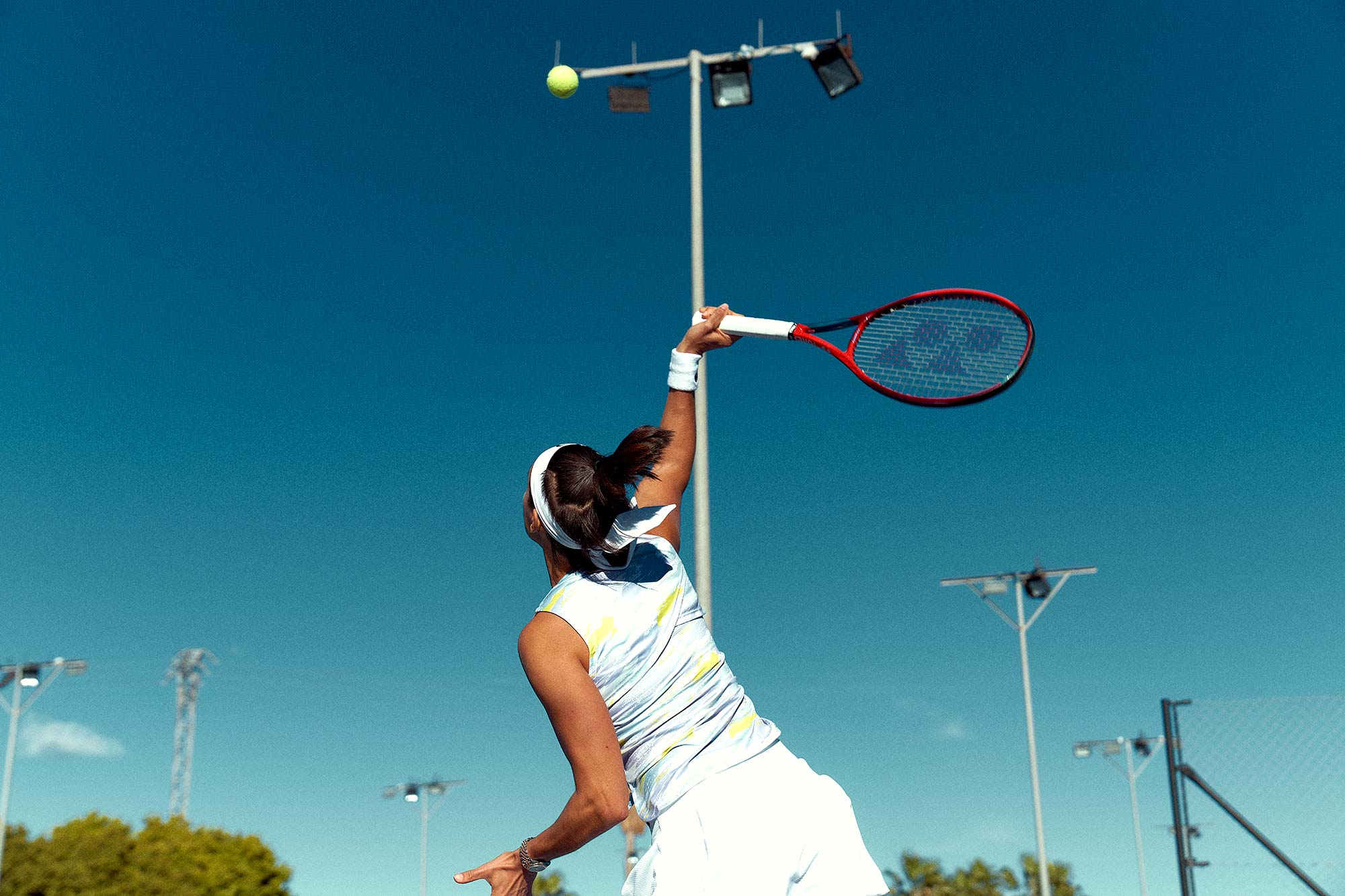 Sports campaign imagery with French Tennis athlete Caroline Garcia