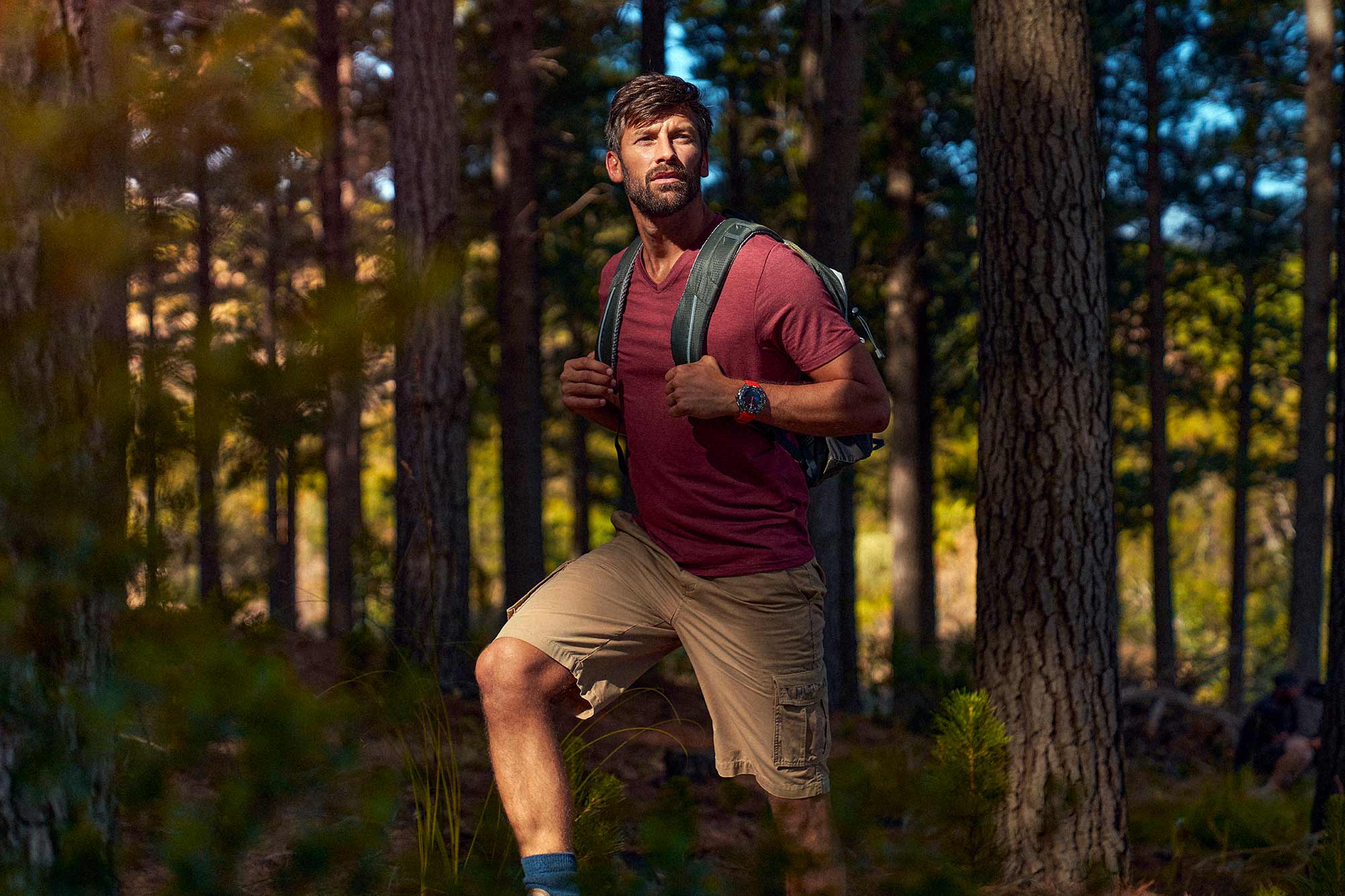 hiking & lifestyle product photography for tissot t-touch print campaign by Devon Krige