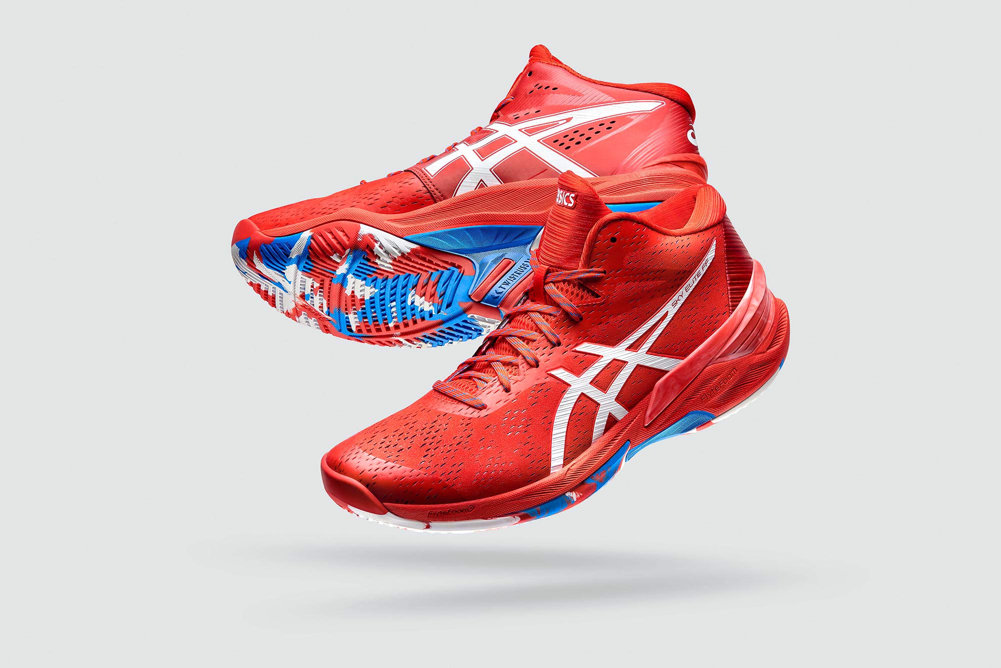 asics sky elite volleyball shoe 2020 commercial print campaign – product photography by devon krige
