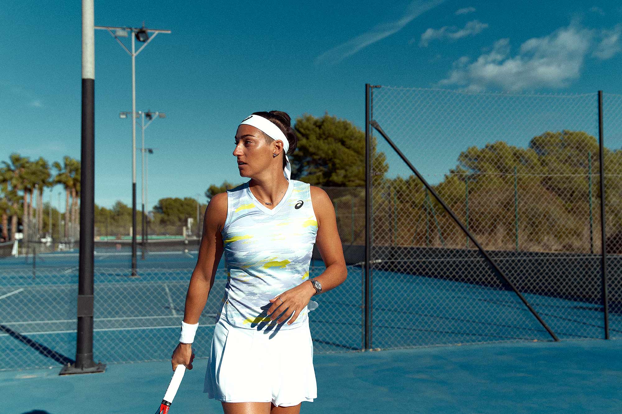 Campaign imagery shot for Asics Europe at the IQL Tennis Academy located Southeast of Spain