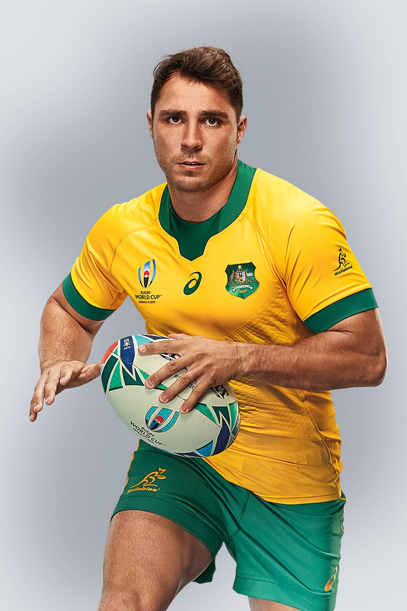 Rugby Portrait of Nick Phipps commercially photographed for ASICS Australia ahead of Rugby World Cup Campaign