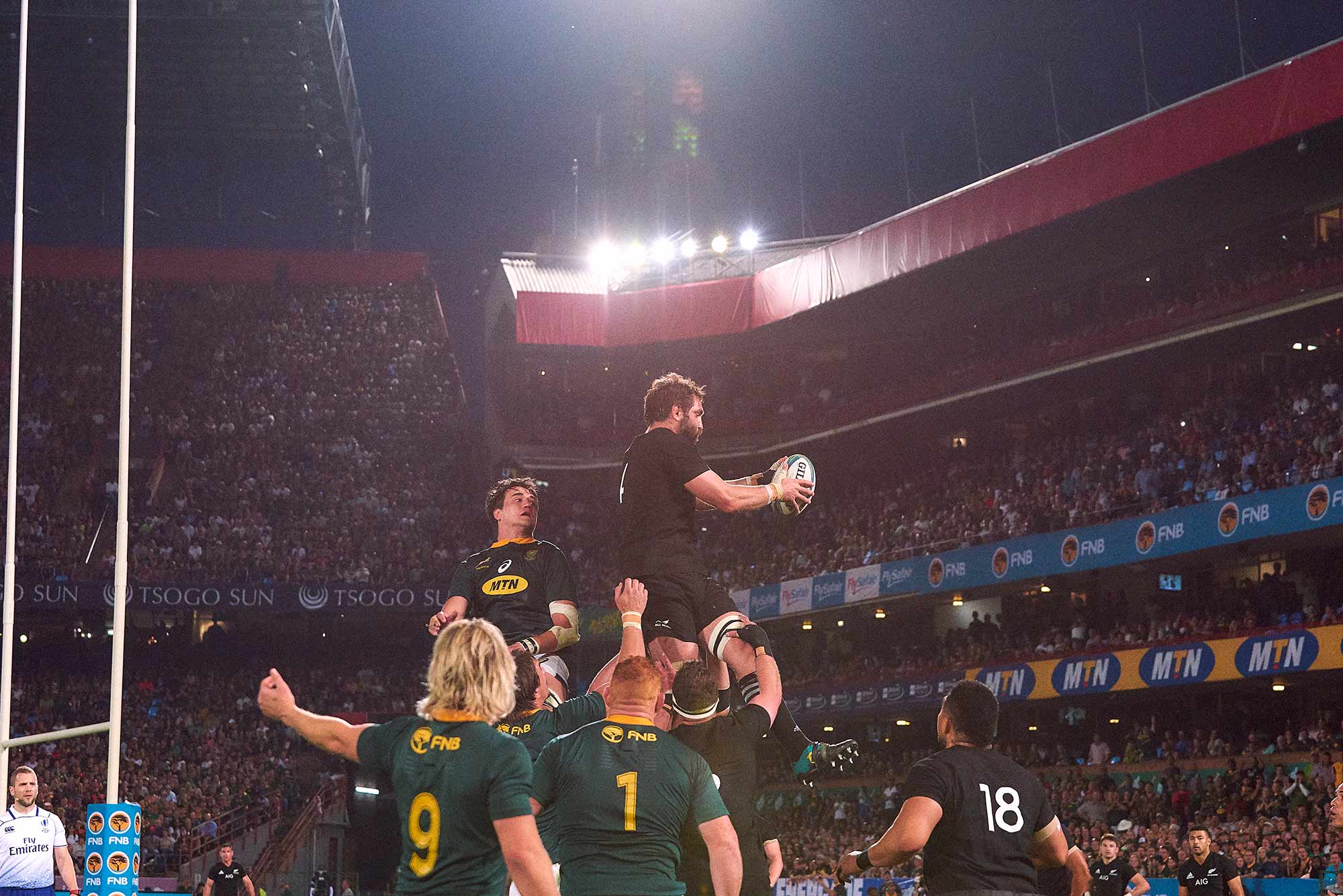 Rugby World Cup Champions of 2019 take on The All Blacks at Loftus Versveld in Johannesburg imagery forms part of the photographic campaign for ASICS Global